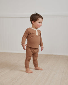 Ribbed Legging || Cinnamon