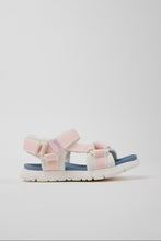 Load image into Gallery viewer, Oruga - White Textile and Leather Sandals