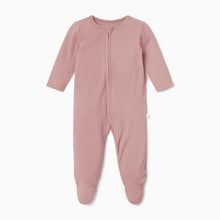 Load image into Gallery viewer, Ribbed Clever Zip Sleepsuit - Rose