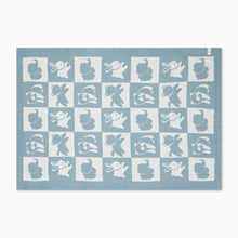 Load image into Gallery viewer, MORI Animal Patchwork Blanket - Blue