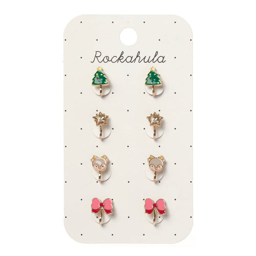 Set of earrings on a Rockahula branded card