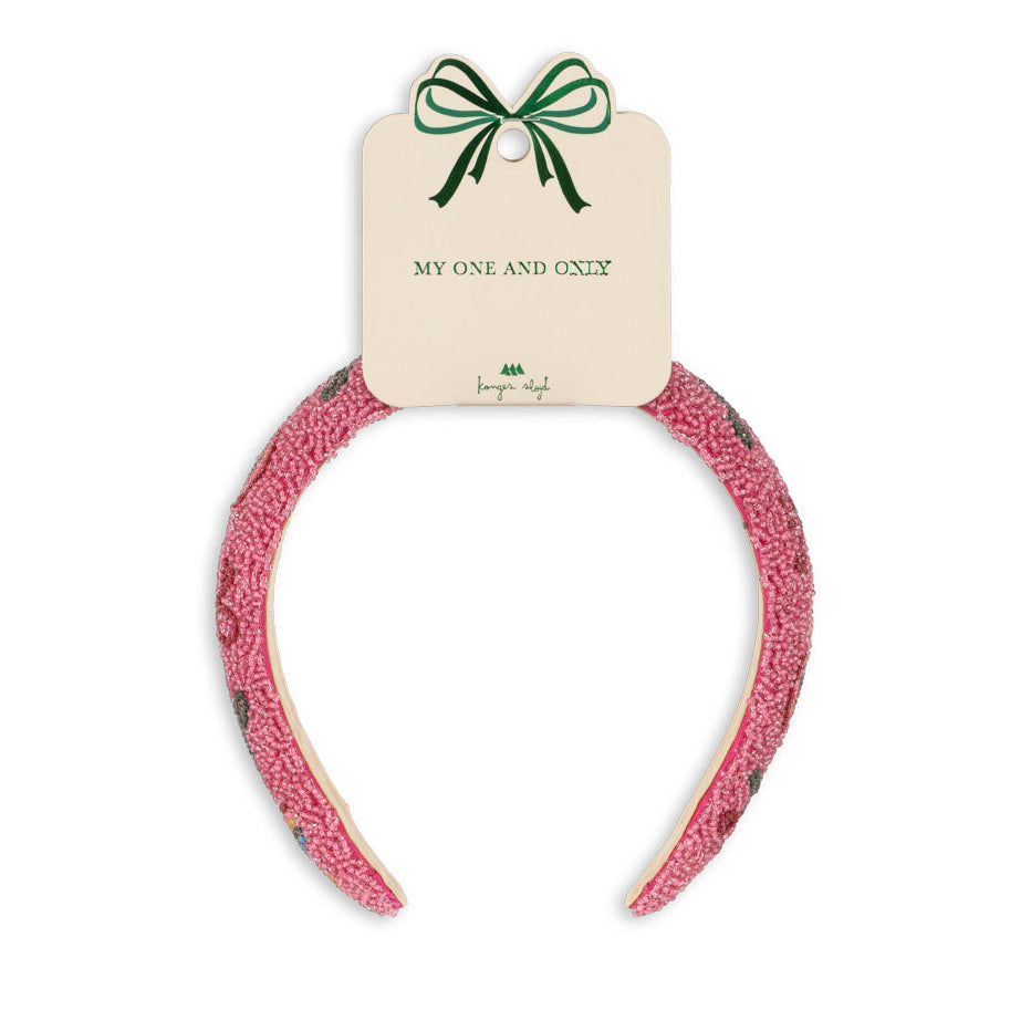 beaded hairbrace - bubblegum