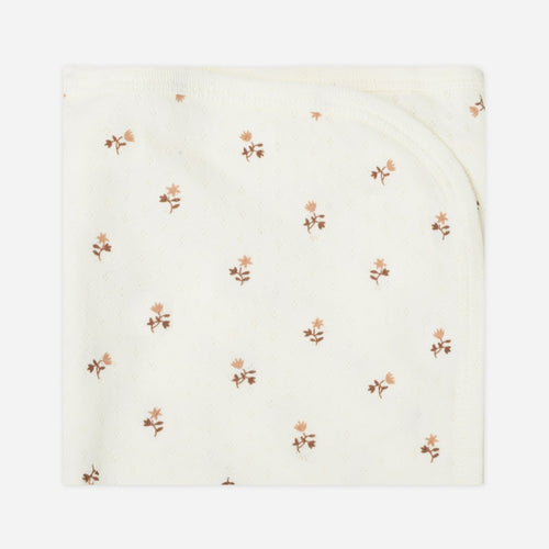 Pointelle Baby Blanket || Rose Fleur