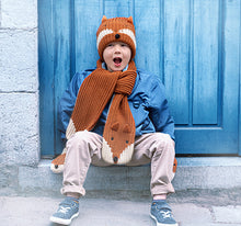 Load image into Gallery viewer, Felix Fox Knitted Scarf