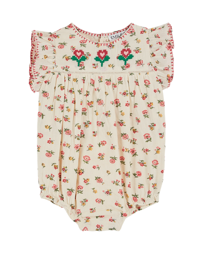 Floresco embroidered romper