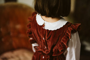 Embroidered Wendy blouse organic - off-white cotton