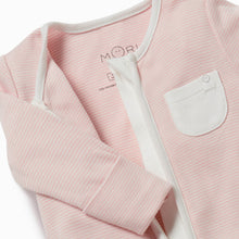 將圖片載入圖庫檢視器 Clever Zip Sleepsuit - Blush Stripe