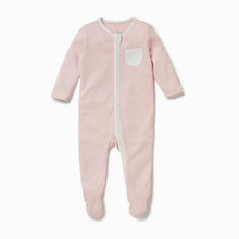 Load image into Gallery viewer, Clever Zip Sleepsuit - Blush Stripe