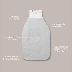Clever Year Round Sleeping Bag 1.5 TOG - Blue Stripe