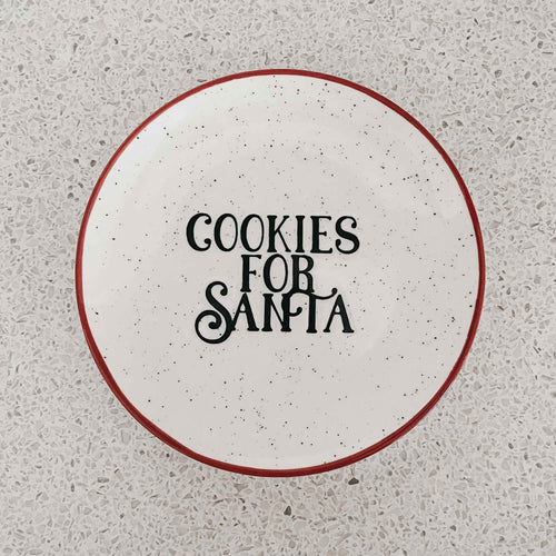 Cookies For Santa Plate