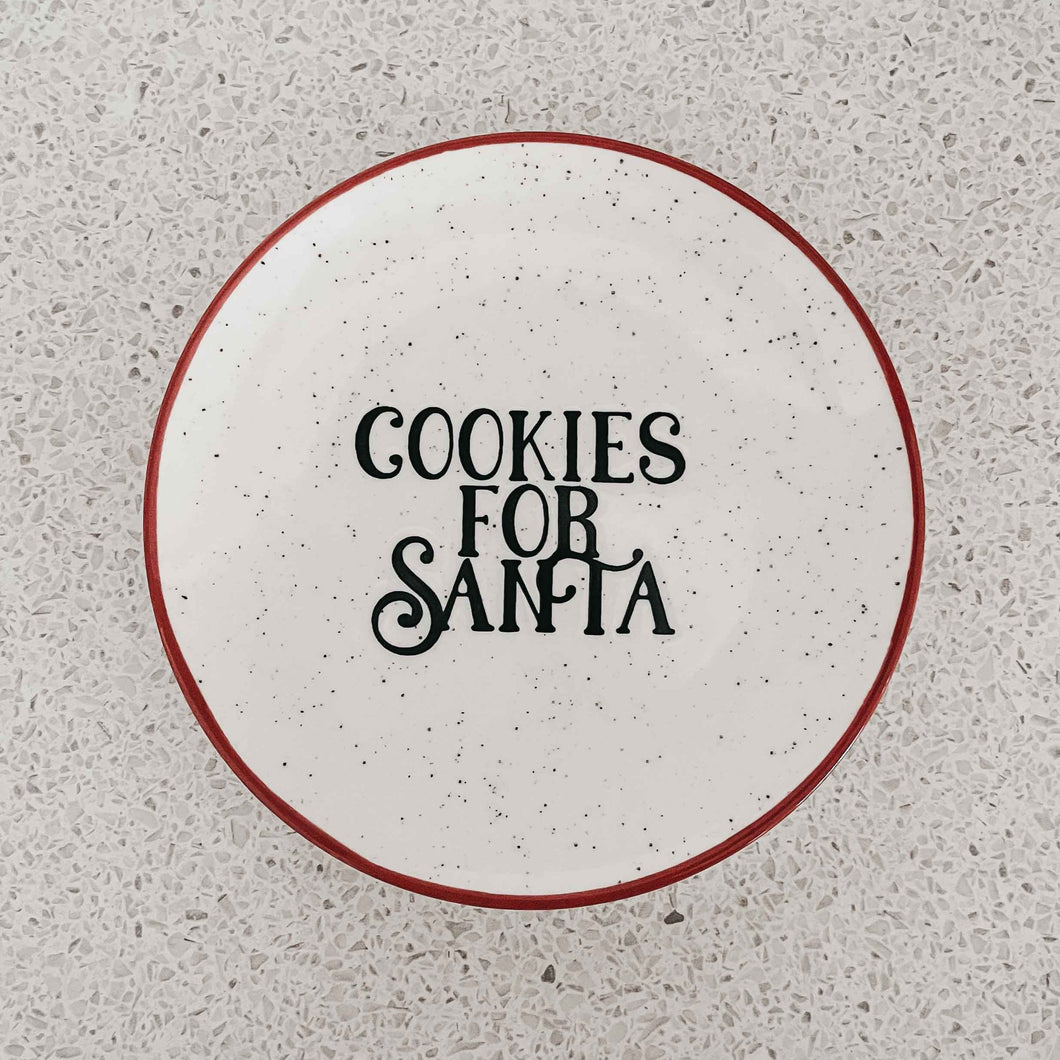 Cookies For Santa Plate