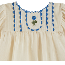 Load image into Gallery viewer, Ecru hand-embroidered blouse