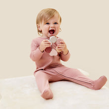 Load image into Gallery viewer, Ribbed Clever Zip Sleepsuit - Rose