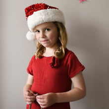 Load image into Gallery viewer, Sequin Velvet Santa Hat