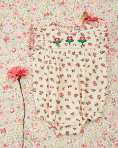 Floresco embroidered romper