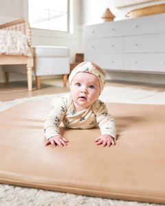Knotted Headband || Navy Ditsy