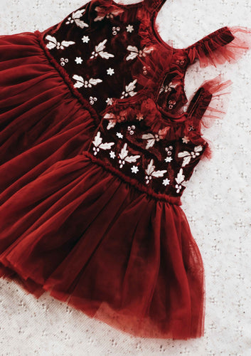 Red Velvet Playsuit/Dress