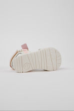 Load image into Gallery viewer, Oruga - White Textile and Leather Sandals