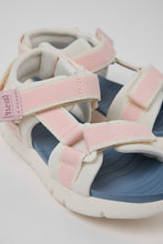 Load image into Gallery viewer, Oruga - White Textile and Leather Sandals