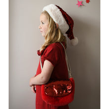 Load image into Gallery viewer, Sequin Velvet Santa Hat