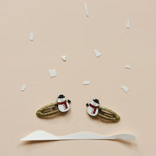 Load image into Gallery viewer, Snowman Glitter Clips