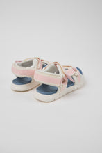 Load image into Gallery viewer, Oruga - White Textile and Leather Sandals