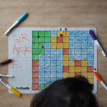 Load image into Gallery viewer, 100 Squares Classic Colouring &amp; Doodle Mat