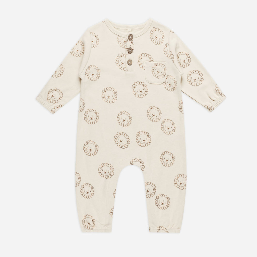 Long Sleeve Pocket Jumpsuit || Lions