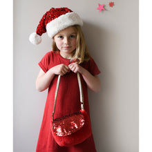 Load image into Gallery viewer, Sequin Velvet Santa Hat