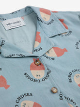 Load image into Gallery viewer, Morning Egg all over light denim shirt