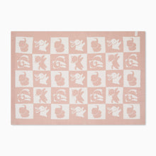 Load image into Gallery viewer, MORI Animal Patchwork Blanket - Blush