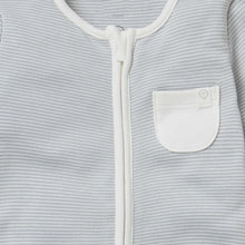 將圖片載入圖庫檢視器 Clever Zip Sleepsuit - Blue Stripe