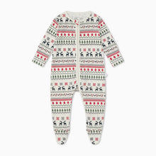 Load image into Gallery viewer, Fairisle Print Clever Zip Sleepsuit