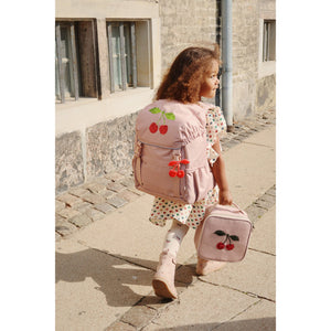 clover schoolbag - mahogany rose
