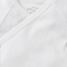 將圖片載入圖庫檢視器 Short Sleeve Kimono Bodysuit - White