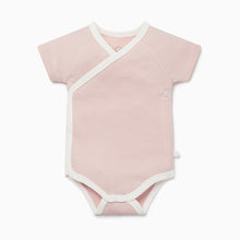 Load image into Gallery viewer, Short Sleeve Kimono Bodysuit - Blush Stripe