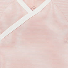 Load image into Gallery viewer, Short Sleeve Kimono Bodysuit - Blush Stripe