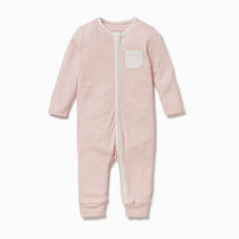 Load image into Gallery viewer, Clever Zip Sleepsuit - Blush Stripe