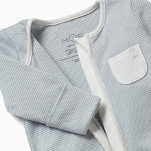 Load image into Gallery viewer, Clever Zip Sleepsuit - Blue Stripe