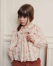 將圖片載入圖庫檢視器 Blouse Ecru and pink smocked ROSALIE