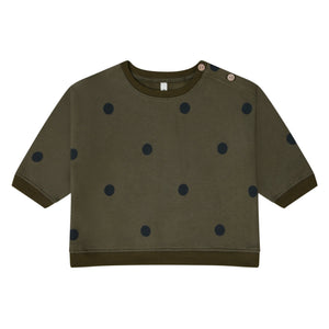 Olive Dots Sweatshirt