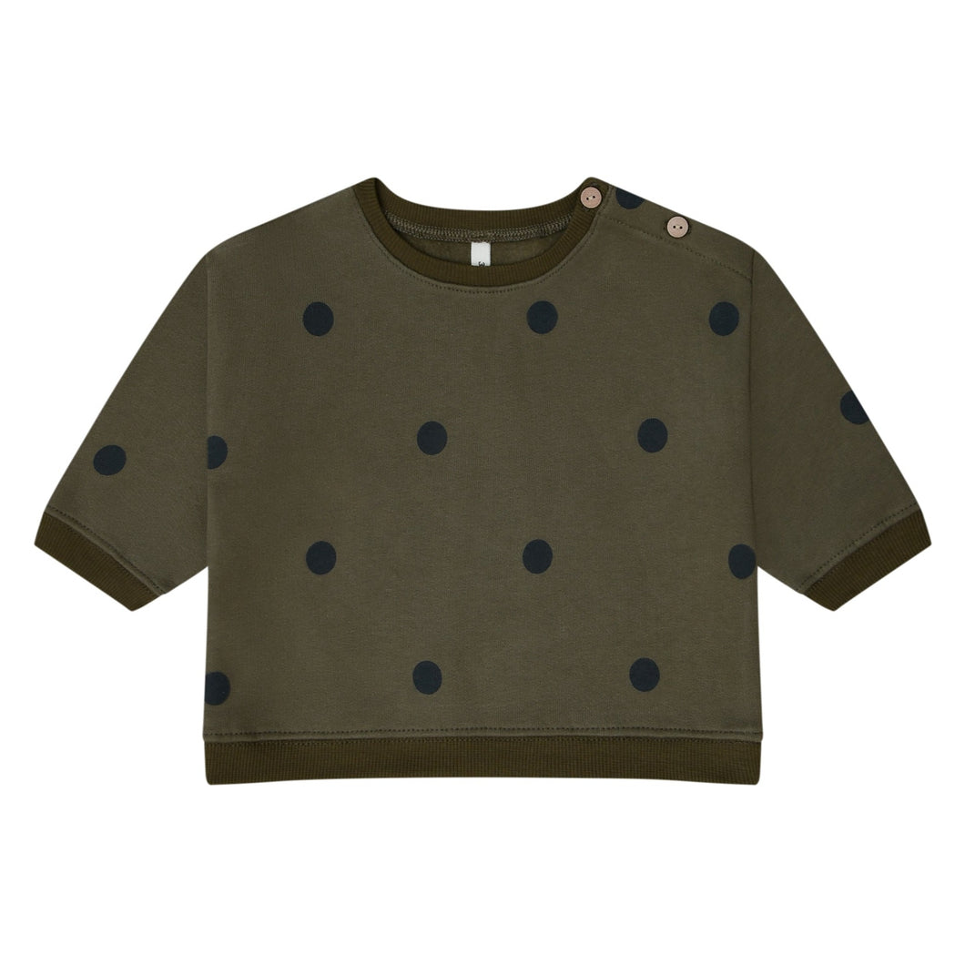 Olive Dots Sweatshirt