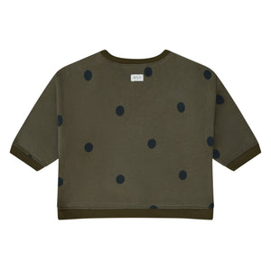 Olive Dots Sweatshirt