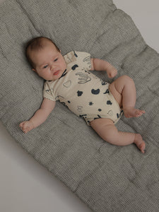 Capri Undyed Cotton Short Sleeve Bodysuit