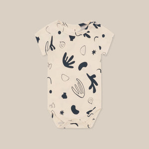 Capri Undyed Cotton Short Sleeve Bodysuit