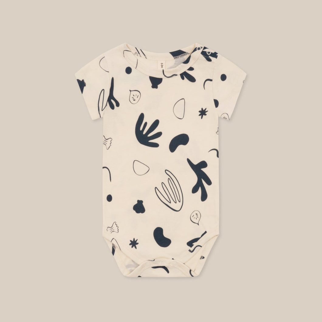 Capri Undyed Cotton Short Sleeve Bodysuit