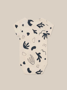 Capri Undyed Cotton Short Sleeve Bodysuit