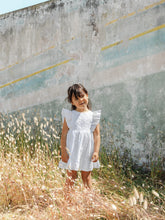 將圖片載入圖庫檢視器 Dress embroidered flowers with bow on the back