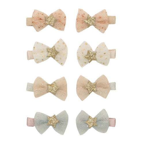 Tutu bow mini clips
