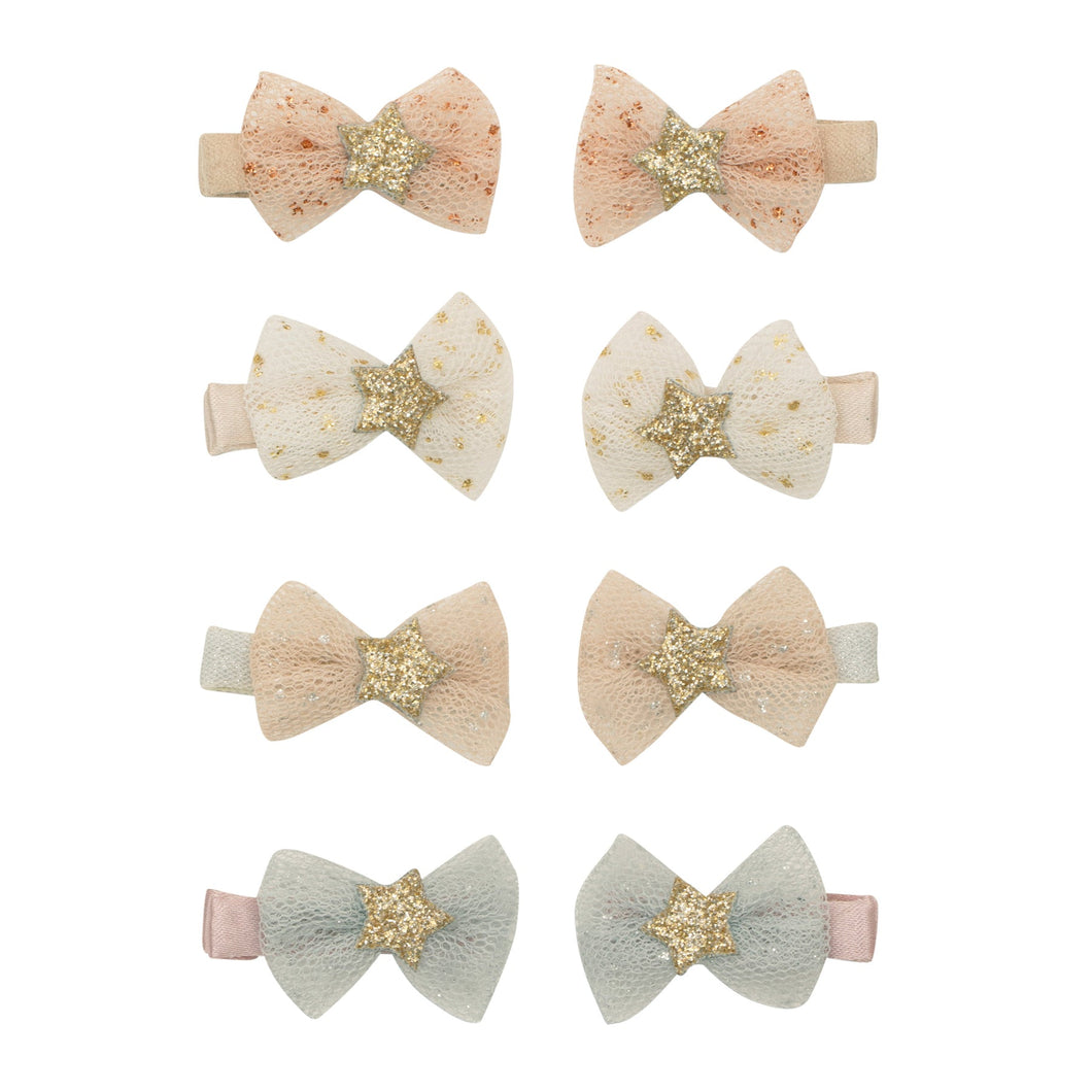 Tutu bow mini clips